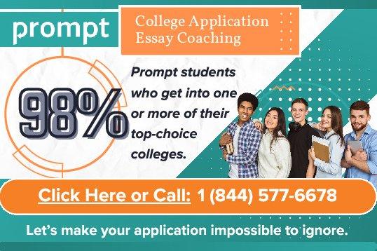 Prompt College Application and Essay Coaching ad